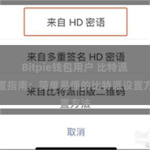 Bitpie钱包用户 比特派配置指南：简单易懂的比特派设置方法